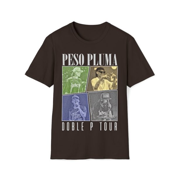 Peso Pluma Music Shirt, Peso Pluma Merch Gift For Fan, Peso Pluma Double P World Tour 2023 Shirt