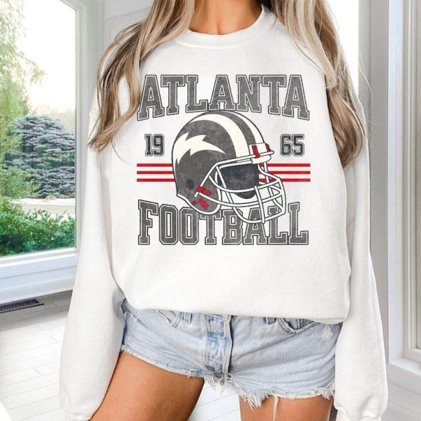 ATL Atlanta Football Sweatshirt Atlanta Football shirt Vintage Georgia ATL Tee Football Crewneck Sweatshirt Atlanta Fan