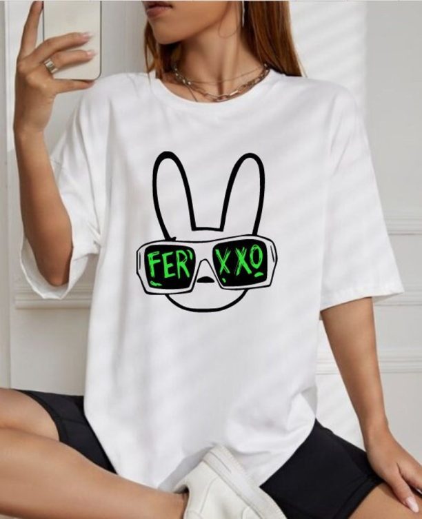 Bad Bunny x Ferxxo Iconic Bunny Logo Meets Ferxxo Gafitas Unisex Shirt | Bad Bunny New Album Merch