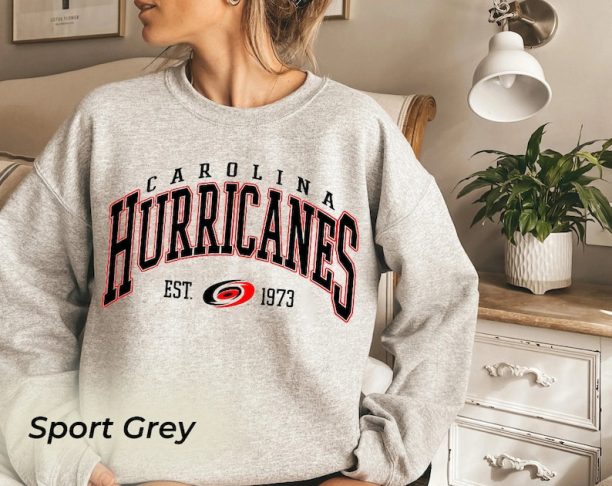 Vintage Carolina Hurricanes Sweatshirt, Hurricanes Tee, Hockey Sweatshirt, College Sweater, Hockey Fan Shirt