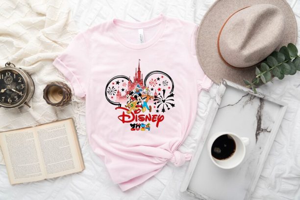 Disney 2024 Shirt, Disneyland Mickey Head 2024 Mickey And Friends Shirt Sweatshirt Hoodie, Disney 2024 Group Tee