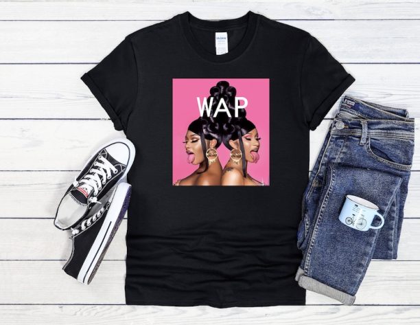 WAP Cardi B Megan Three Fun T Shirt Hoodie Sweatshirt Baseball Men Women Unisex Baggy Boyfriend Jute Shopper Make Up