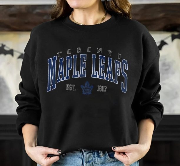 Vintage Sweatshirt, Toronto Maple Leafs Sweater, Maple Leafs Tee, Hockey Sweatshirt, College Sweater, Hockey Fan Shirt