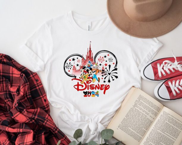 Disney 2024 Shirt, Disneyland Mickey Head 2024 Mickey And Friends Shirt Sweatshirt Hoodie, Disney 2024 Group Tee