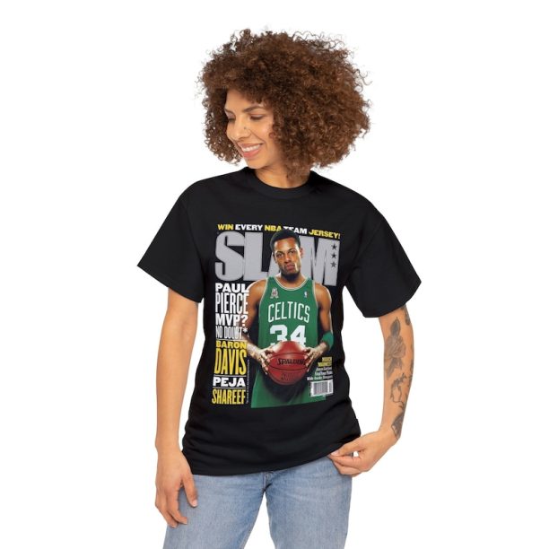 Paul Pierce Boston Celtics NBA Slam Cover Tee Shirt