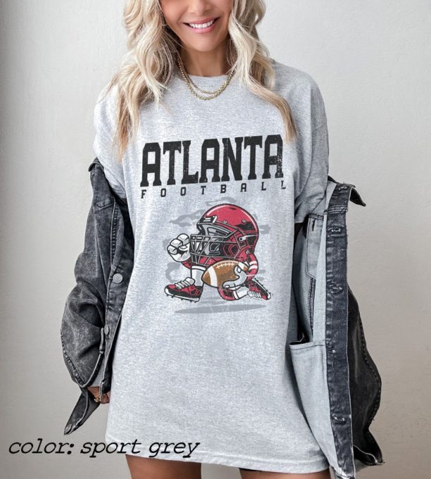 Atlanta Football T Shirt, Vintage Style Atlanta Football Tee, Football T-shirts, Atlanta Tee