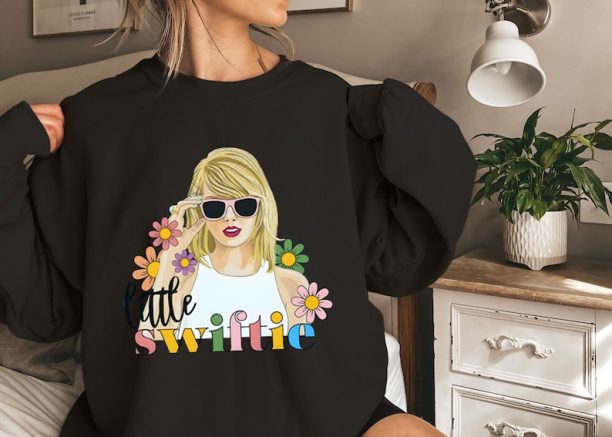 Cute Swiftie Sweatshirt - Little Swiftie Tshirt - Taylor Fan Gift - Album Tour Sweatshirt - Floral Swiftie Sweatshirt - Album Merch Sweater