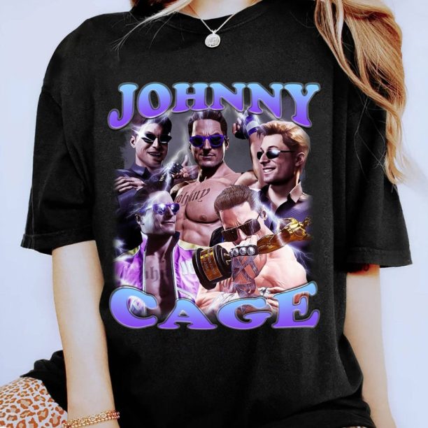 Johnny Cage Shirt | Vintage Johnny Cage Shirt | Johnny Cage Homage Shirt | Mortal Kombat 1 Video Game Shirt