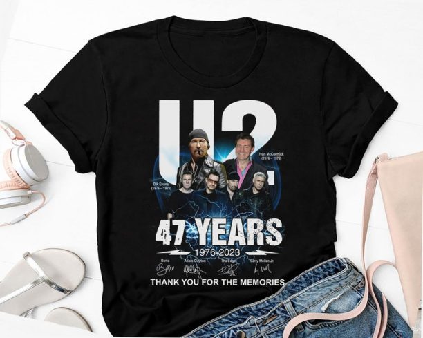 47 Years 1976-2023 U2 Band Shirt, Achtung Baby U2 Band Tour 2023 Shirt, The Joshua Tree U2 Band T-Shirt