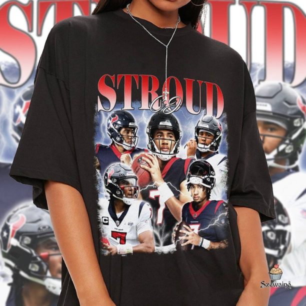 Vintage CJ Stroud shirt, Football shirt, Classic 90s Graphic Tee, Unisex, Vintage Bootleg, Gift, Retro