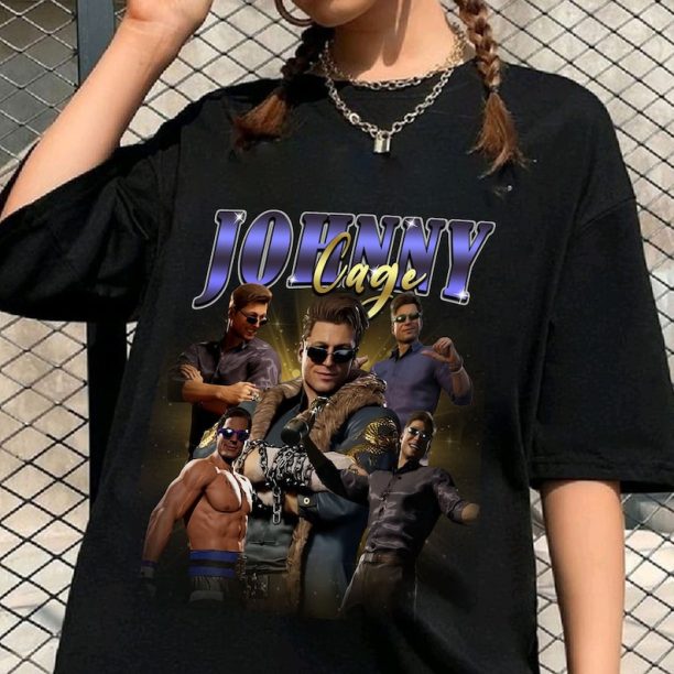 Johnny Cage Mortal Kombat 1 Vintage Shirt, Mortal Kombat Vintage 90s Graphic Style T-Shirt, Jonathan Carlton Shirt