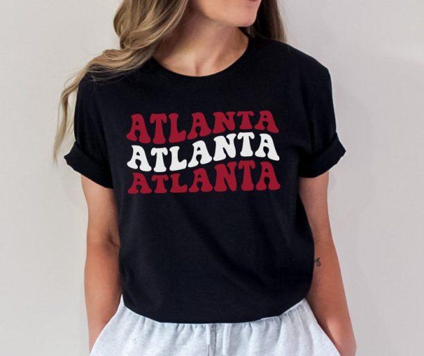 Atlanta Football T-Shirt Vintage Atlanta Football TShirt Gift for Atlanta Football Fan Gift Retro Atlanta Game Day Shirt