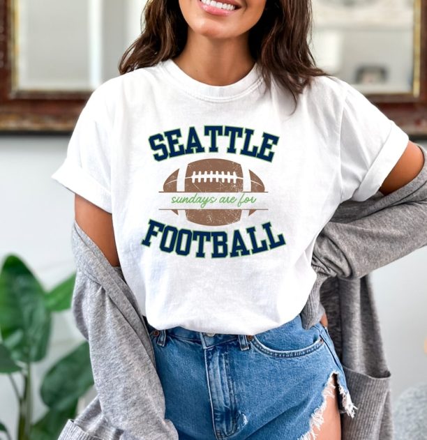 Sundays are for Football Sweatshirt Seattle Football Sweatshirt Retro Seattle Sweatshirt Game Day Tshirt Washington