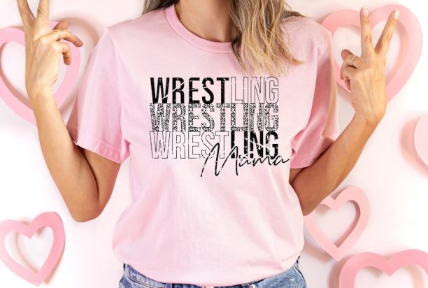 Wrestling Mama Shirt, Wrestling Mom Tee, Wrestling Sweatshirt, Wrestler Mom, Gift for Mom, Mama T-Shirt, Mom Gift, Mom Life