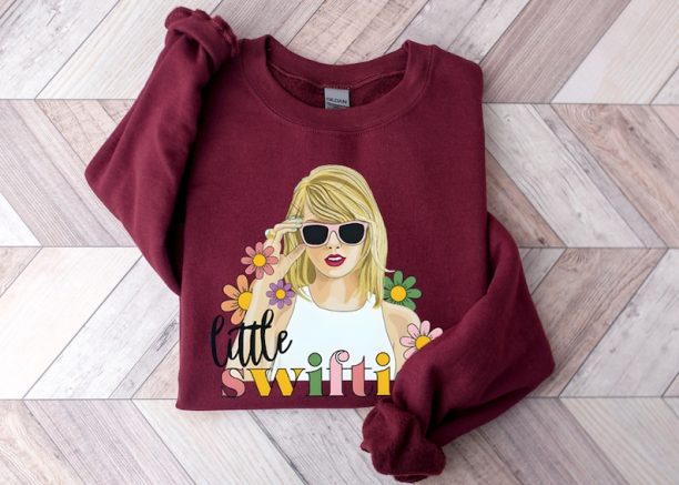 Cute Swiftie Sweatshirt - Little Swiftie Tshirt - Taylor Fan Gift - Album Tour Sweatshirt - Floral Swiftie Sweatshirt - Album Merch Sweater