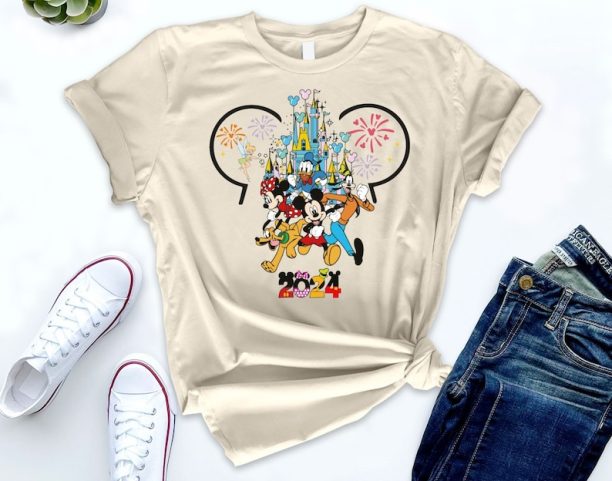 Disney Family Vacation 2024 T-shirt, Mickey Head Shirt, Disneyland Family Trip Shirt, Disney Family Vacation Tee