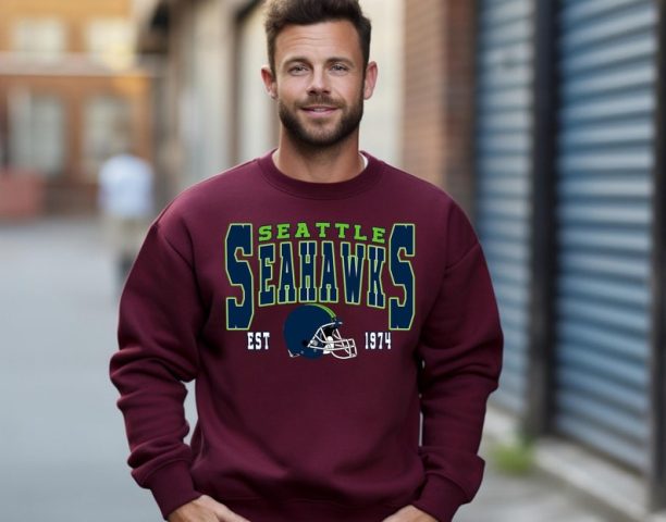 Seattle Fooball Sweatshirt, Seattle Tee, Vintage Seattle Football, NFL Seattle Football 2023, Seattle Vintage Shirt