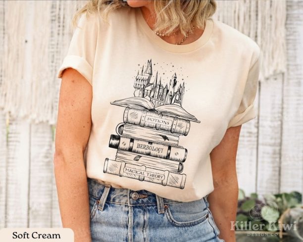 HP Shirt, Wizard Castle Book Lover Gift, Family Vacation Shirts, Wizard School Tee, Pottery Gift, Reading Shirt