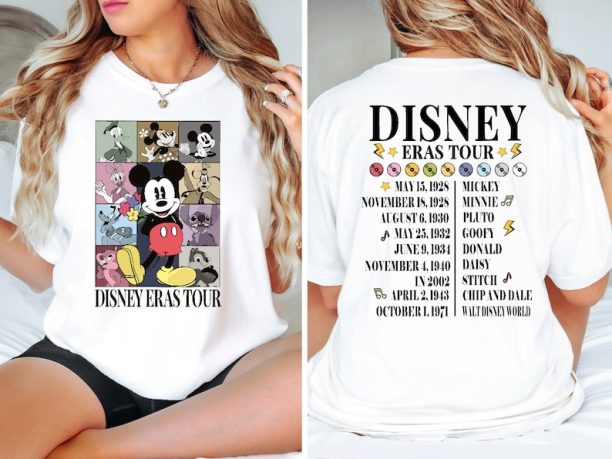 Vintage Disneyland Eras Tour Shirt, Mickey And Friends Shirt, Retro Walt Disneyworld, Disney Eras Tour