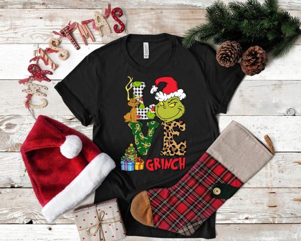 Love Grinch Christmas Shirt, Christmas Love Shirt, Merry Grinchmas Shirt, Merry Christmas Shirt, Funny Christmas Shirt