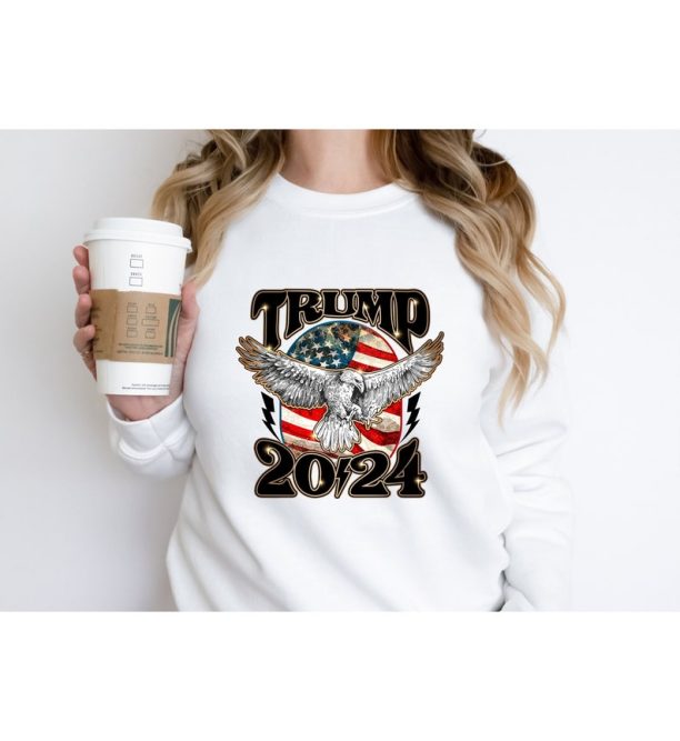 Donald Trump 2024 Sweatshirt, Patriotic Sweatshirt, Pro-Trump Sweatshirt, Pro America Shirt, Republican Shirt and Gifts