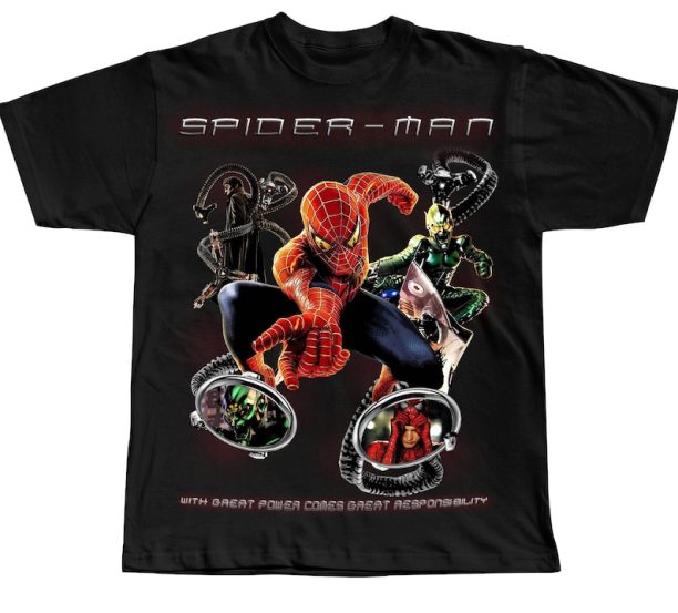 Vintage Spiderman Shirt, Retro 90s Spiderman Graphic tee, Marvel T-shirt, Vintage super hero shirt