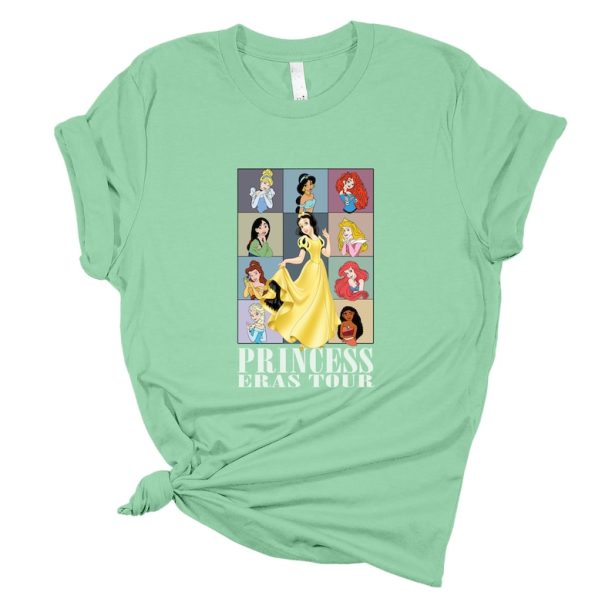 Princess Eras Tour Shirt, Disney Character Shirt, Disney Trip Shirt, Disney Belle, Cinderella, Jasmine, Rapunzel