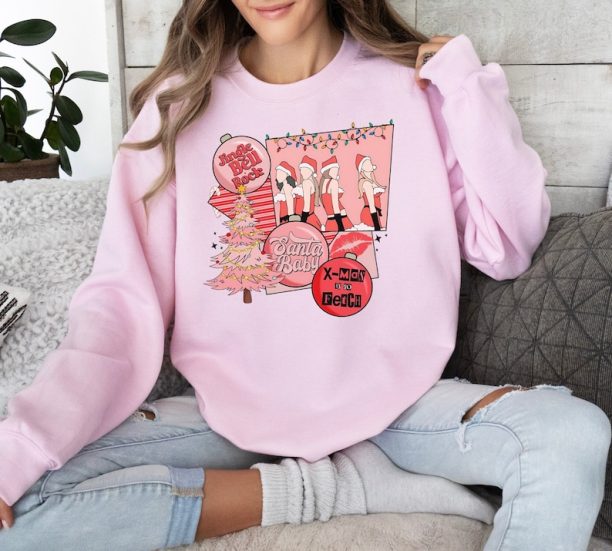 Santa Baby Sweatshirt, Jingle Bell Rock Sweatshirt, Merry Christmas Sweatshirt, Eras Sweatshirt