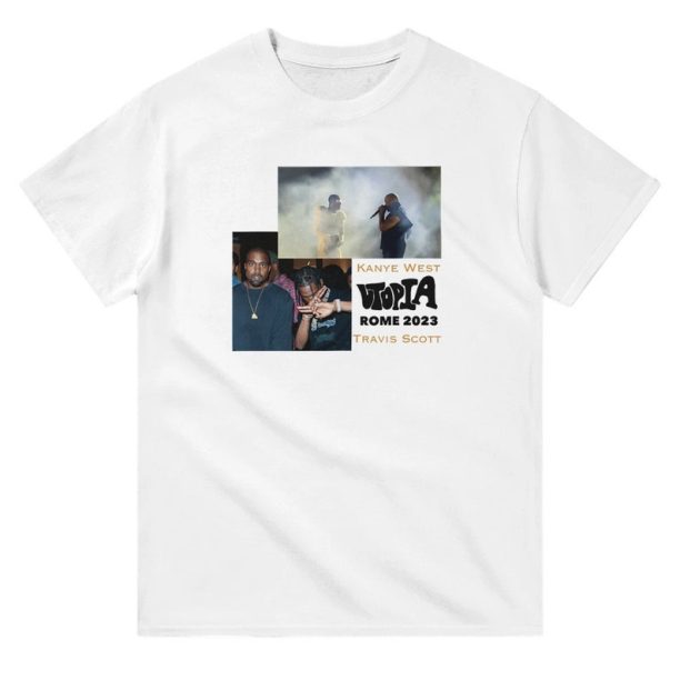 Kanye west travis Scott tshirt - graphic tee - utopia