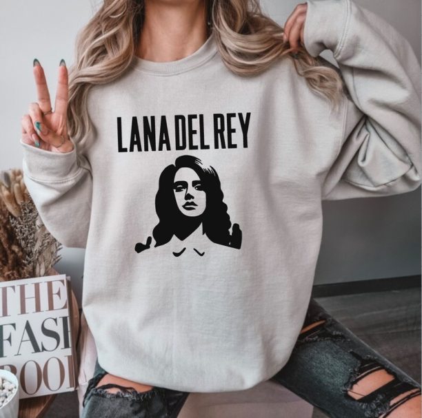 Lana Del Rey Merch Crew Neck Sweatshirt, Born to Die, Ultraviolence, Video Games