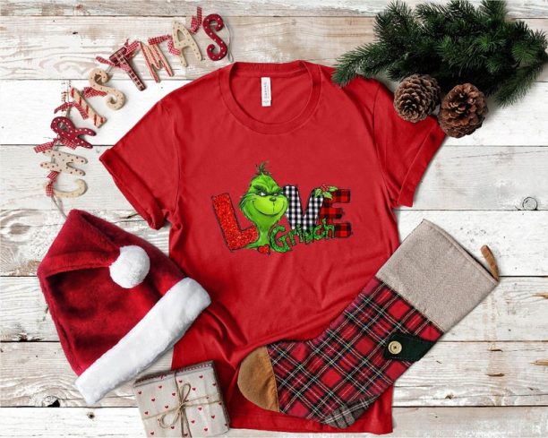 The Grinch Love Shirt, Christmas Grinch Shirt, Christmas Gifts, Grinchmas Shirt, Love Shirt, Holiday T-Shirts