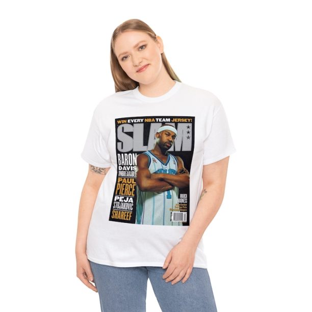 Baron Davis Charlotte Hornets NBA Slam Cover Tee Shirt