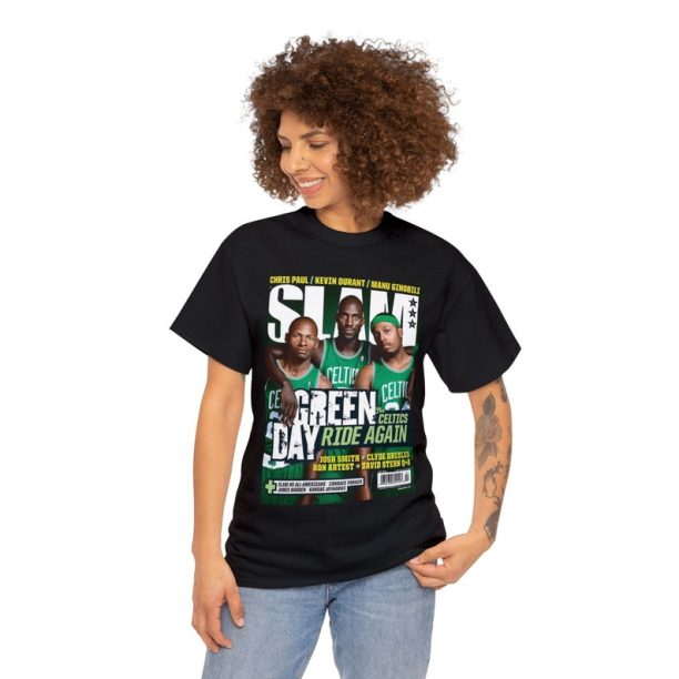 Paul Pierce Ray Allen Kevin Garnett Boston Celtics NBA Slam Cover Tee Shirt