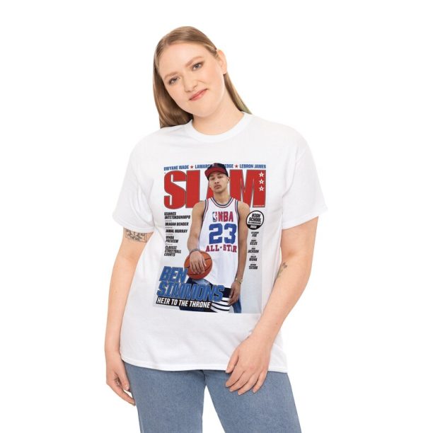 Ben Simmons Philadelphia 76ers NBA Slam Cover Tee Shirt