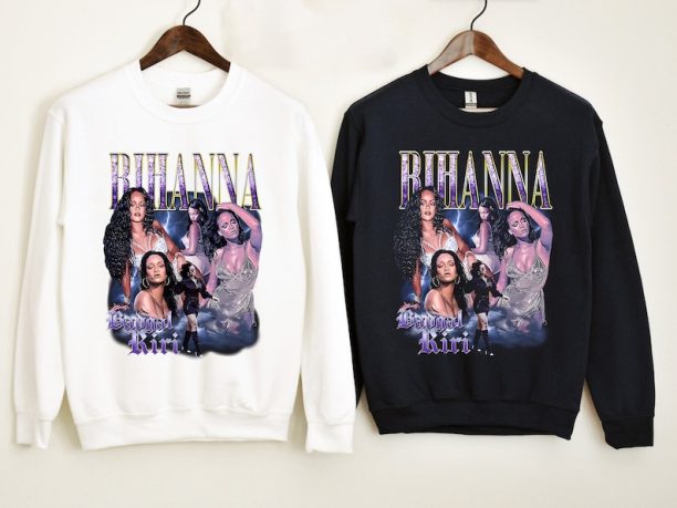 Rihanna Vintage 90s Shirt Retro Fan Shirt, Rihanna Hip Hop Graphic Tee T-Shirt, Sweatshirt, Hoodie Gift