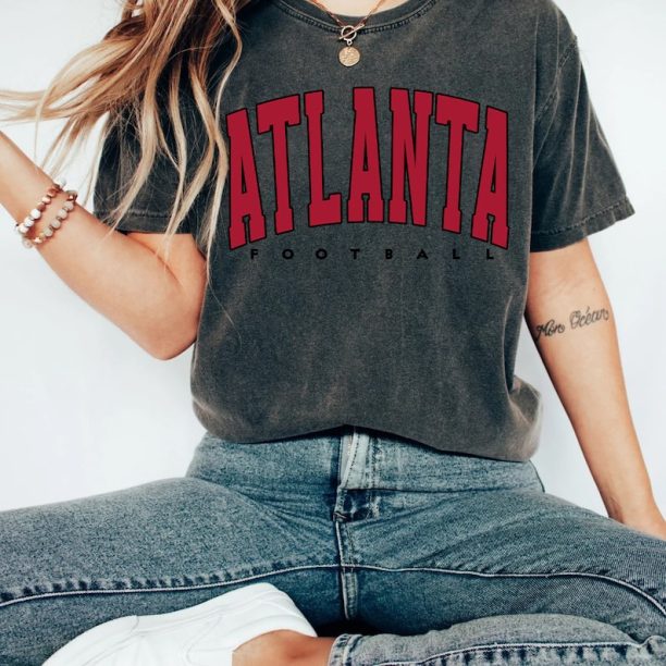 comfort colors Atlanta Football shirt, Atlanta Football Shirt, Retro Atlanta Football Shirt, Atlanta Football Gift