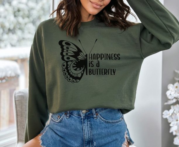 Lana Del Rey Sweatshirt, Happiness Is A Butterfly Shirt, Lana Del Rey Merch, Unisex T-Shirt, Trending Shirt