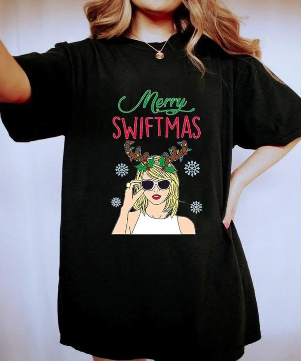 Merry Swiftmas Sweatshirt, Taylor The Eras Tour Shirt, Swiftie Shirt, Taylor's Version Shirt