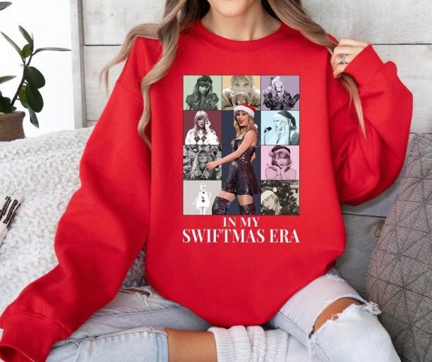 Merry Swiftmas Sweatshirt, Christmas Taylor's Version Tshirt, In My Swiftmas Era Shirt, Taylor Swiftie Christmas Sweater