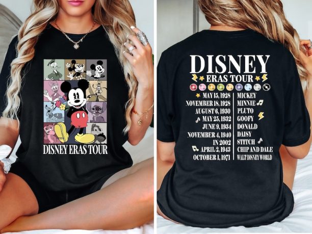 Vintage Disneyland Eras Tour Shirt, Mickey And Friends Shirt, Retro Walt Disneyworld, Disney Eras Tour