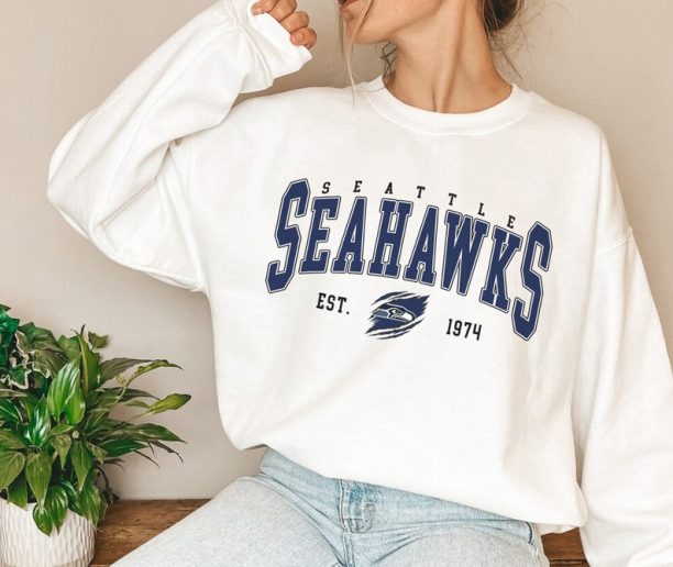 Retro Seattle Football Shirt, Seattle Football Sweatshirt, Seattle Football Crewneck, Seattle Football Gift for Fan