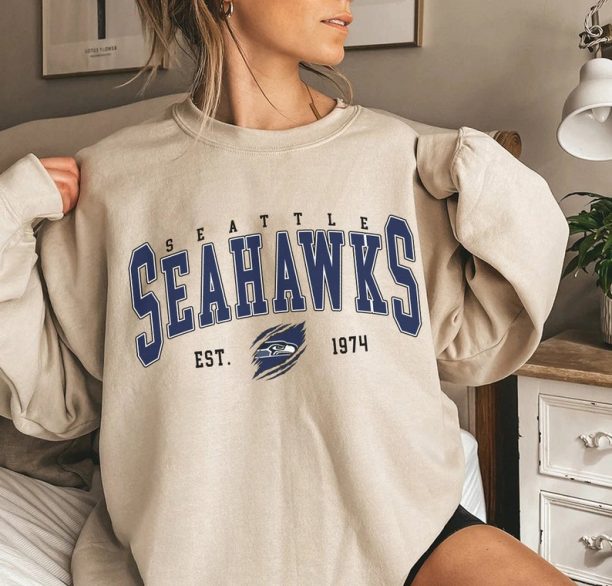 Retro Seattle Football Shirt, Seattle Football Sweatshirt, Seattle Football Crewneck, Seattle Football Gift for Fan