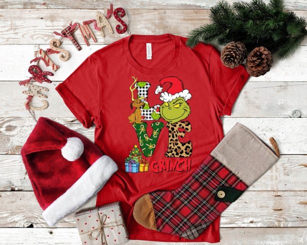 Love Grinch Christmas Shirt, Christmas Love Shirt, Merry Grinchmas Shirt, Merry Christmas Shirt, Funny Christmas Shirt