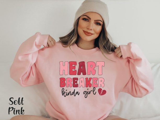 Heartbreaker Valentine Shirt Valentine Heart Sweatshirt Anti Valentine Sweatshirt Single Valentine Funny Valentine Day Tshirt Valentine Gift