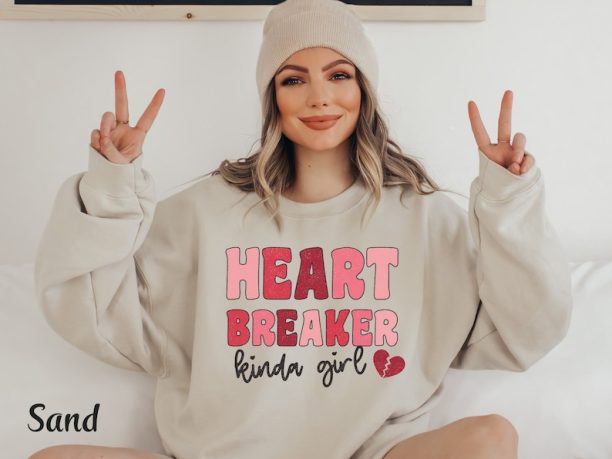 Heartbreaker Valentine Shirt Valentine Heart Sweatshirt Anti Valentine Sweatshirt Single Valentine Funny Valentine Day Tshirt Valentine Gift