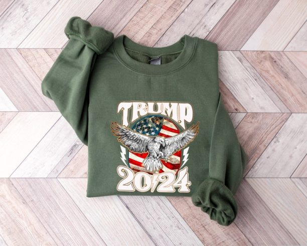 Donald Trump 2024 Sweatshirt, Patriotic Sweatshirt, Pro-Trump Sweatshirt, Pro America Shirt, Republican Shirt and Gifts