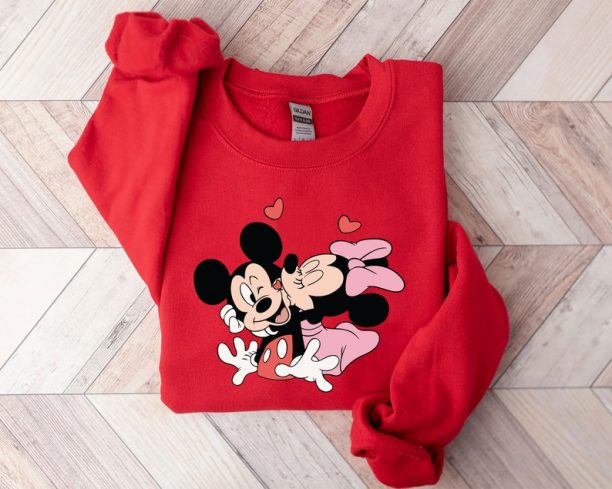 Mickey and Minnie Shirts, Valentines Love Shirt, Disney Lover Shirt, Mickey Love Shirt, Minnie Love Shirt, Mickey Head Shirt, Minnie Bow Tee