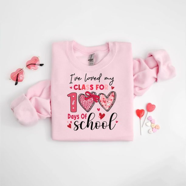 Love My Students 100 Days - Teacher Shirt, 100 Days of School Shirt, Preschool Teacher Shirt, Teacher Valentine Shirt