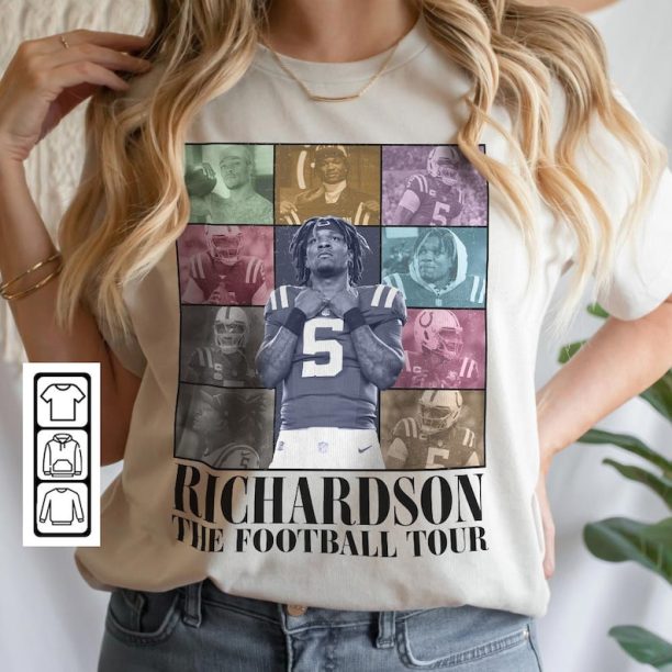 Anthony Richardson Indianapolis Football Merch Shirt, Colts Vintage 90s Bootleg Sweatshirts