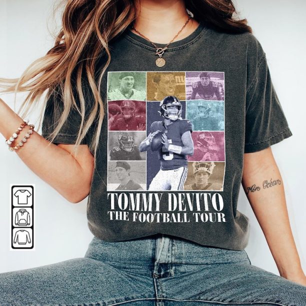 Tommy Devito New York Football Merch Shirt, Giants Vintage 90s Bootleg Sweatshirts